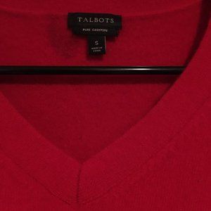 Talbots Cashmere Red Sweater